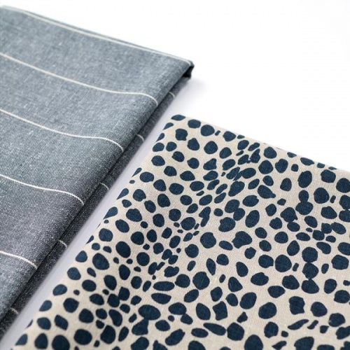 Animal Print Tea Towel Pack Navy by Raine & Humble